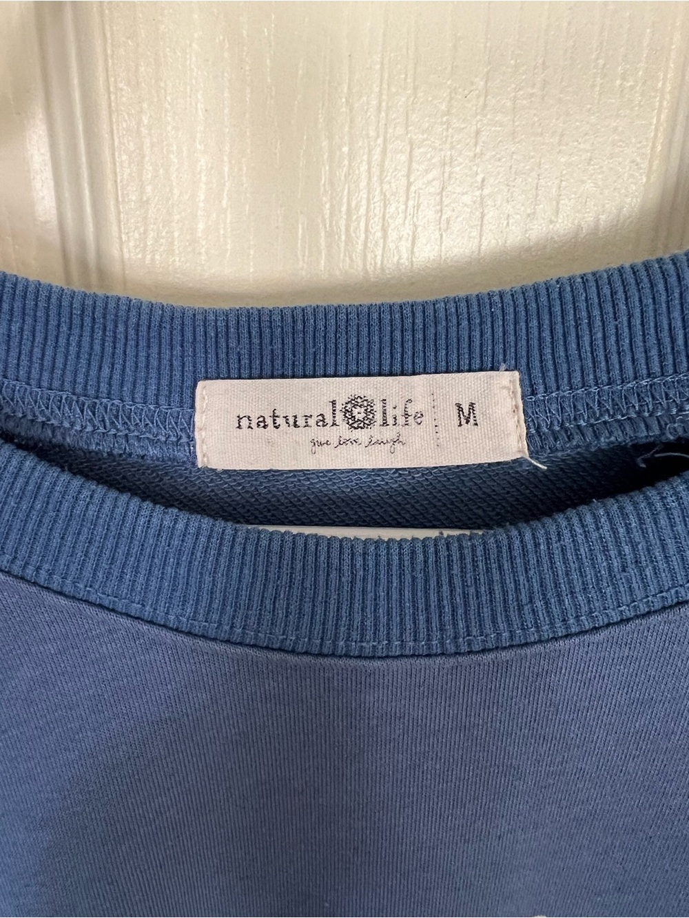 Natural Life Let’s Just Go Graphic Sweatshirt Blue Adventure Pullover Size M - Picture 2 of 10